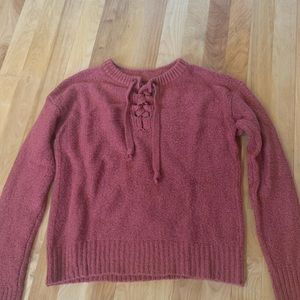 American Eagle red sweater